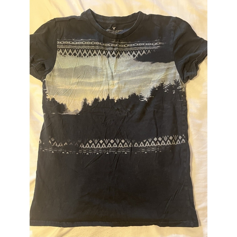 Mens American‎ Eagle Outfitters Classic Fit Size Small Blue/Grey